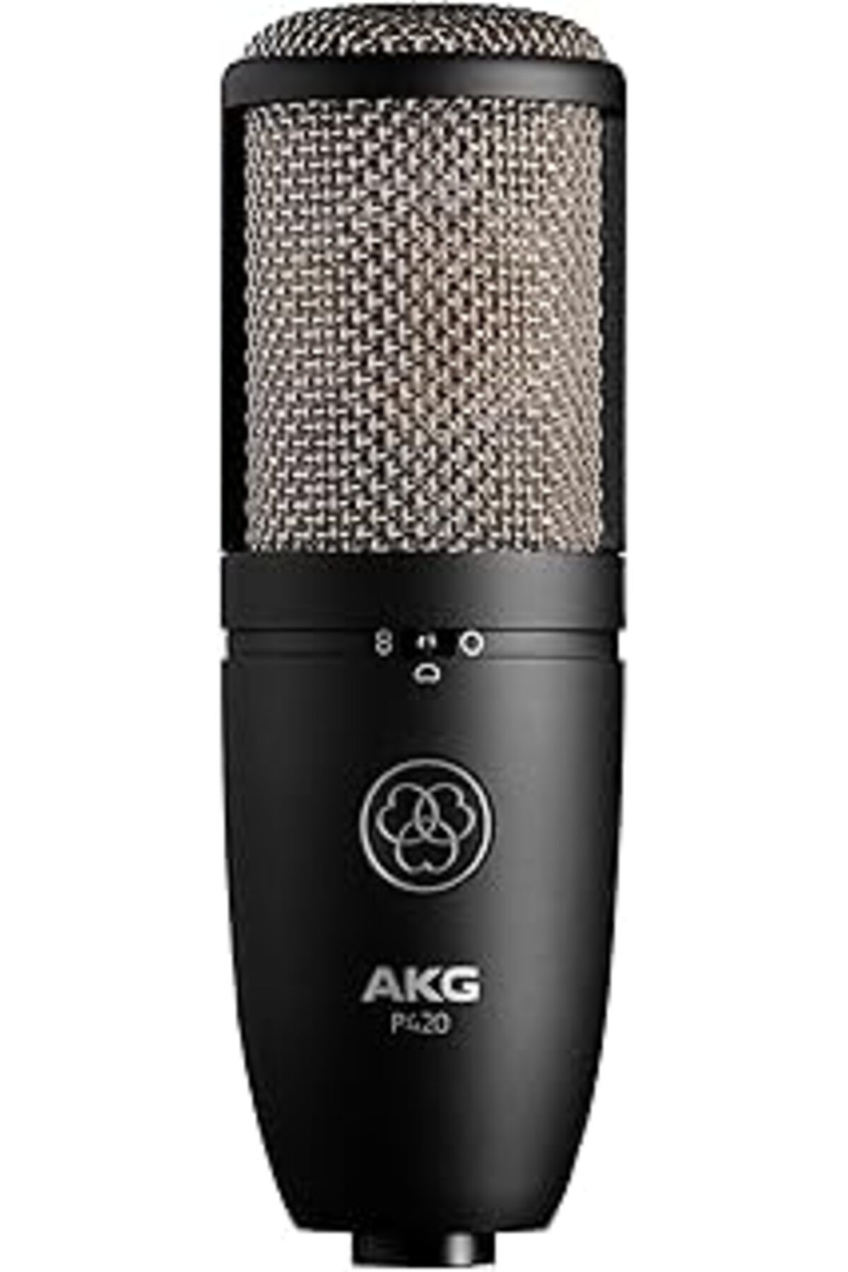 Pazarcan Akg P420 Echtes Hochleistungs-Doppelkapsel-Kondensatormikrofon – Schwarz