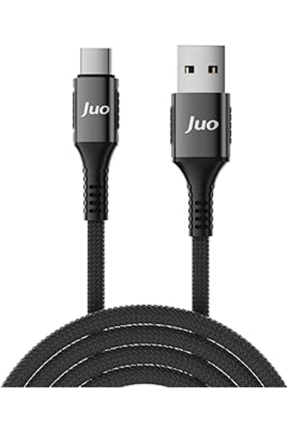 jupiter global bazaar Juo 66W Usb-A To Type-C Örgülü Hızlı Şarj Ve Data Kablosu 2 Metre