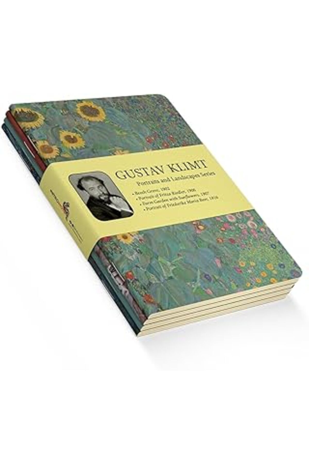 NZM TİCARET Retronote Portraits And Landscapes Series - A5, Gustav Klimt 4'Lü Defter Seti Ii, Çizgisiz, Toplam
