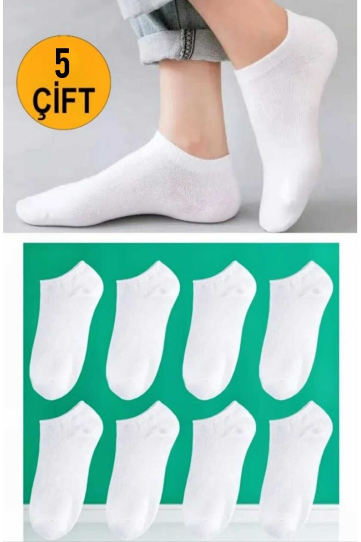 bellasia Unisex Basic Patik Çorap 5 Çift
