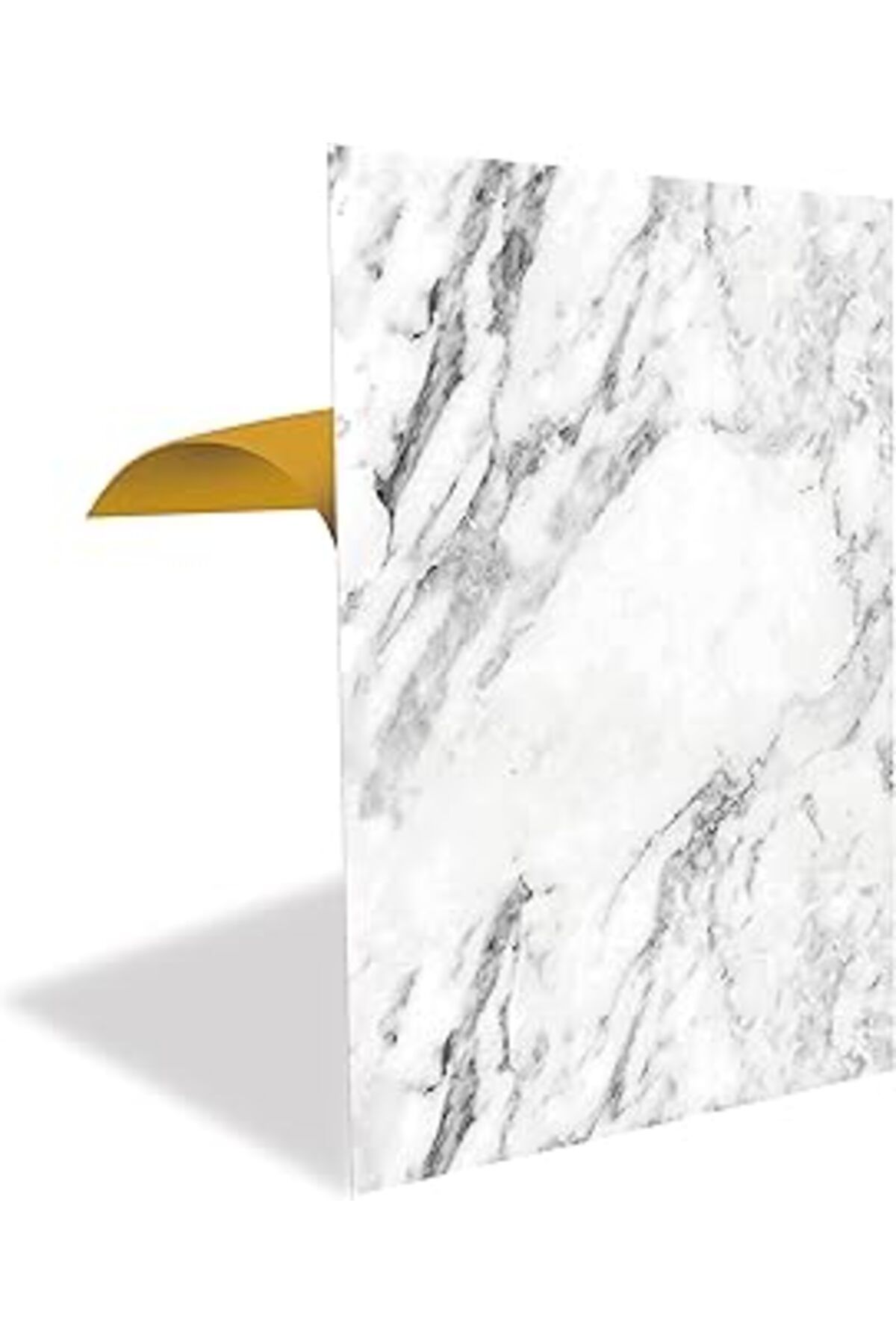 NZM TİCARET Tink Kendinden Yapışkanlı Beyaz Mermer Desenli Pvc Panel 41X62 Cm (4 Adet / 1 M²)