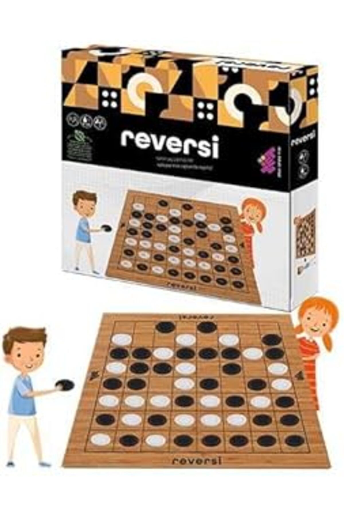 Mu Art Zet Zeka Reversi Ahşap Ve Akıl Oyunu 5+ Yaş 2 Oyuncu