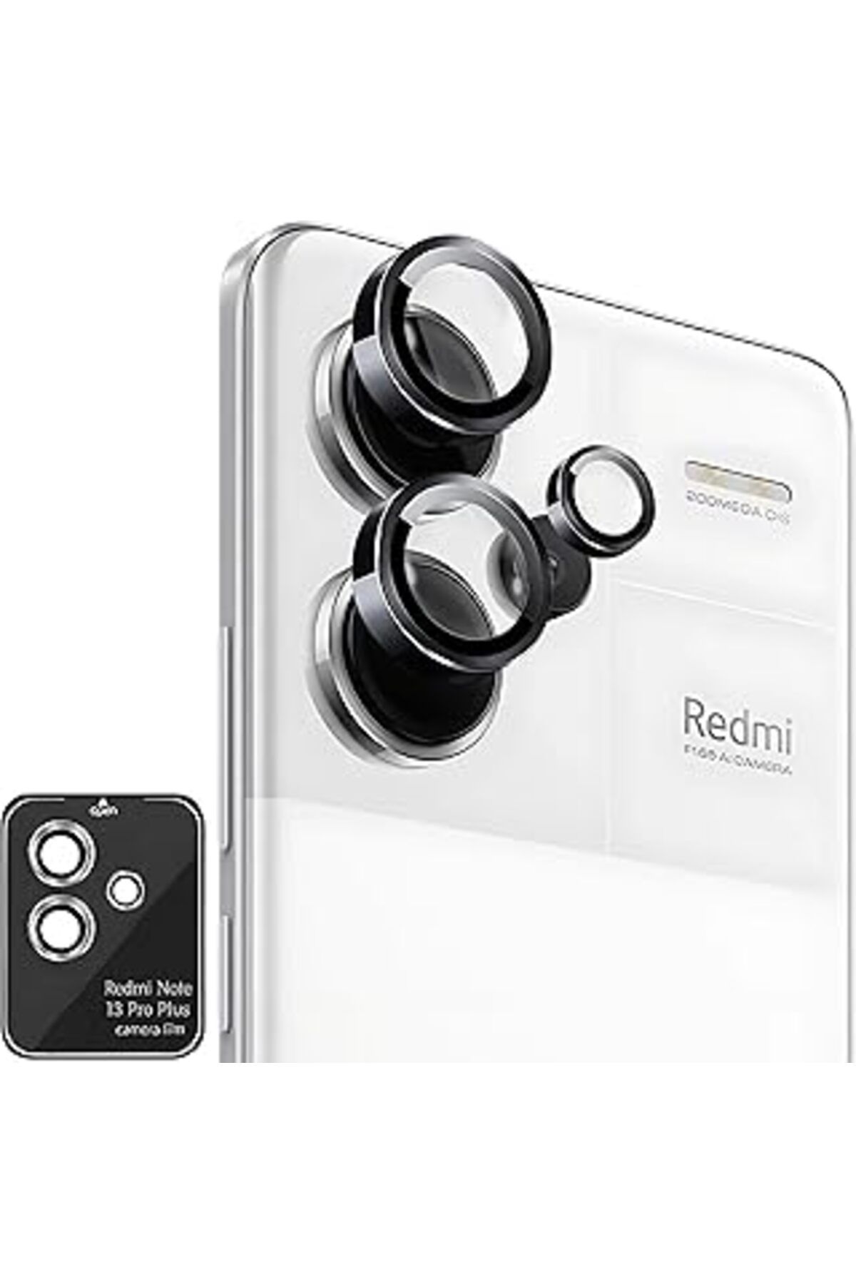jupiter global bazaar Rongep Redmi Note 13 Pro Plus Için Otomatik Hizalama Aparatlı Kamera Lens Koruyucu 9H Sertliğinde G