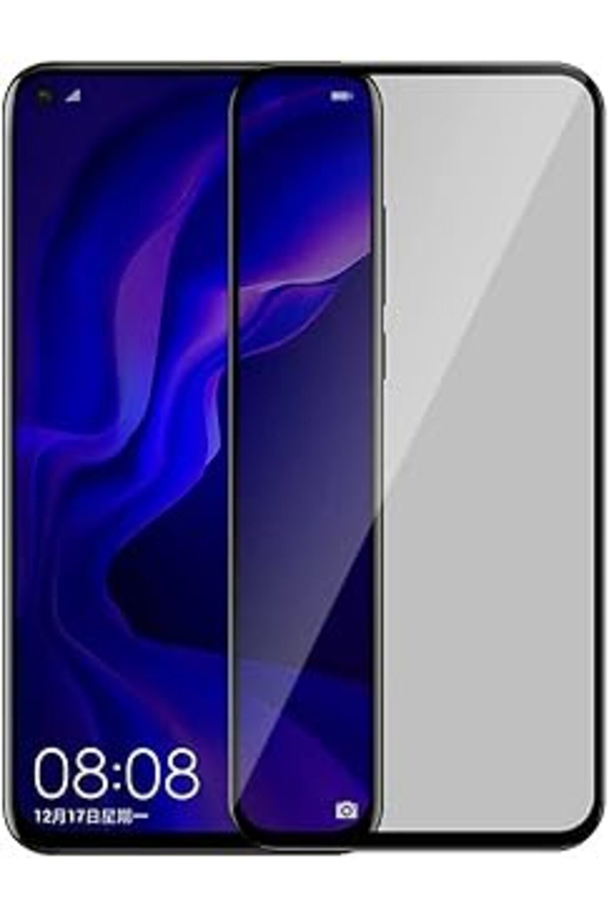 Pİ GLOBAL Zore 38877 Redmi Note 9 New 5D Privacy Temperli Ekran Koruyucu
