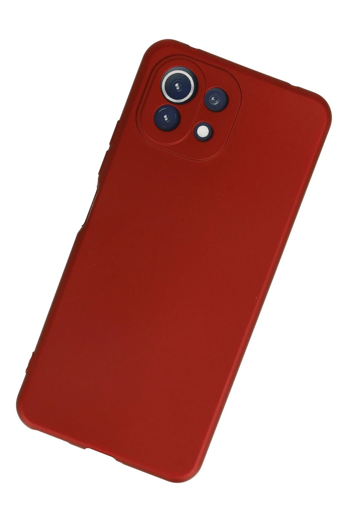 NewFace Xiaomi Mİ 11 Lite Kılıf First Silikon - Kırmızı SVLRS