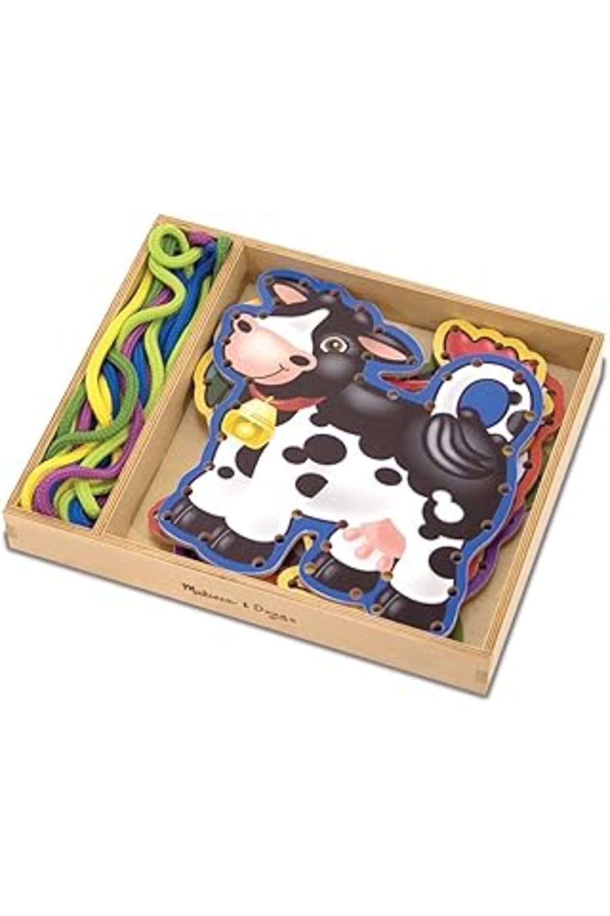 robotrend Melissa & Doug - Ahşap İp Geçirme, Çiftlik Hayvanları (13781)