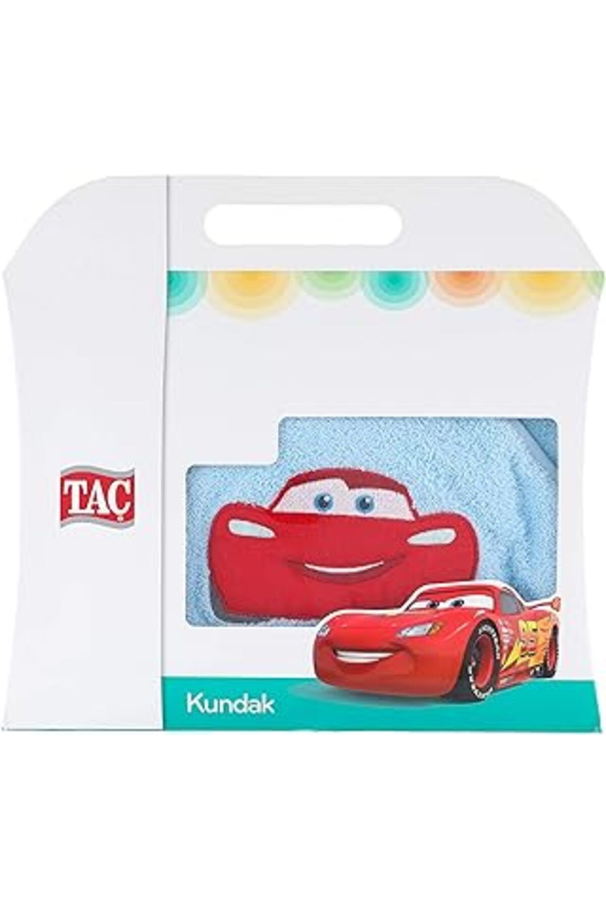 NZM TİCARET Cars Lisanslı Karakter Baskılı %100 Pamuk Bebek Kundak, Mavi, 75x75 Cm