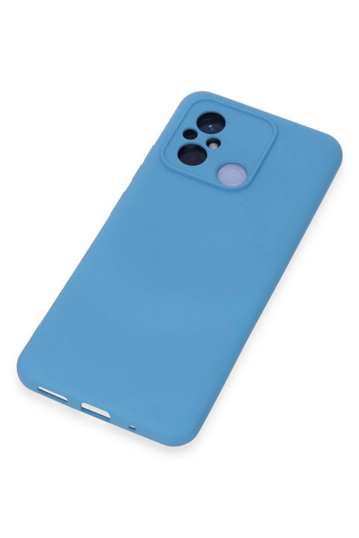 NewFace Redmi 12C uyumlu Kılıf Nano içi Kadife Silikon - Mavi SVLRS