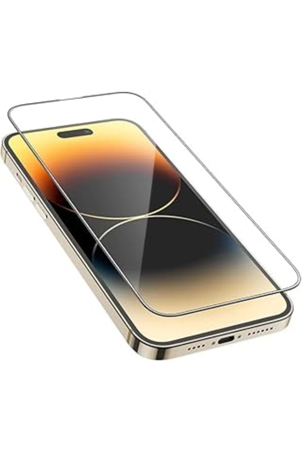 Pazarcan Happy Trend Iphone 16 Pro Uyumlu Ekranı Tam Kaplayan Full Cam Ekran Koruyucu Kırılmaz Cam Tam Kapat