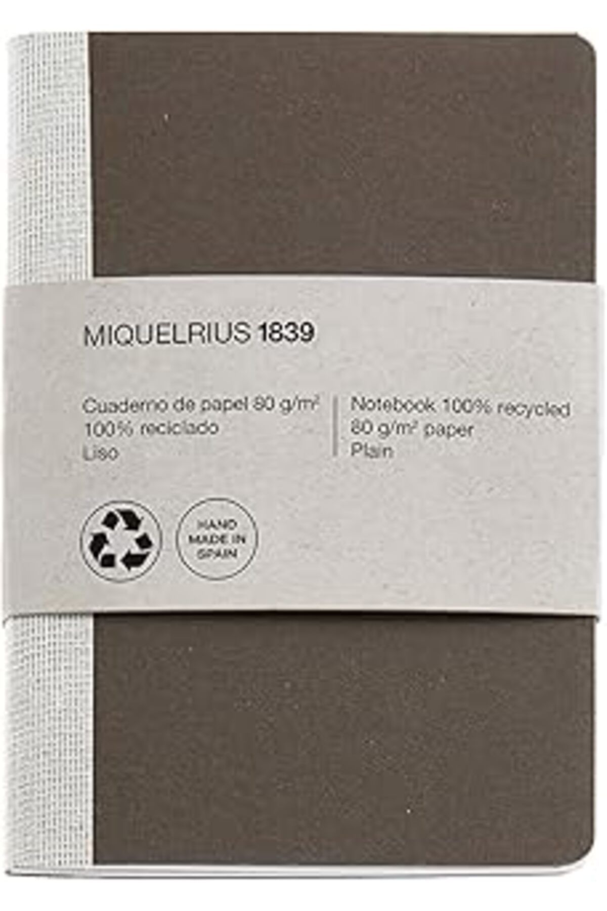 NZM TİCARET Miquelrius Defter Mr Geri Dönüşüm 104X150 Düz Kahve