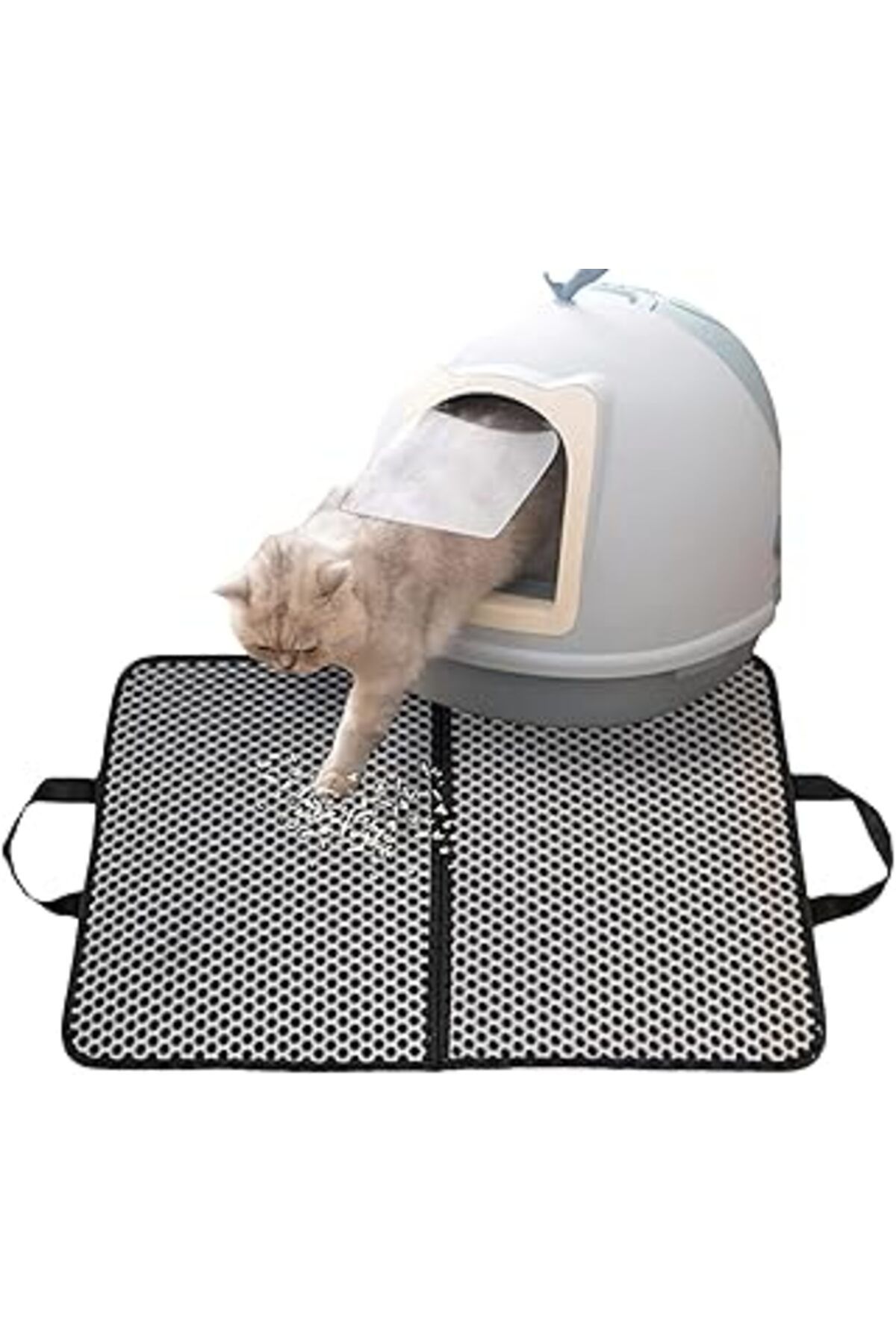 robotrend Okavango Elekli Kedi Tuvalet Önü Paspası Kedi Paspası, Kedi Kumu Paspası, Katlanabilir Büyük Boy Ke