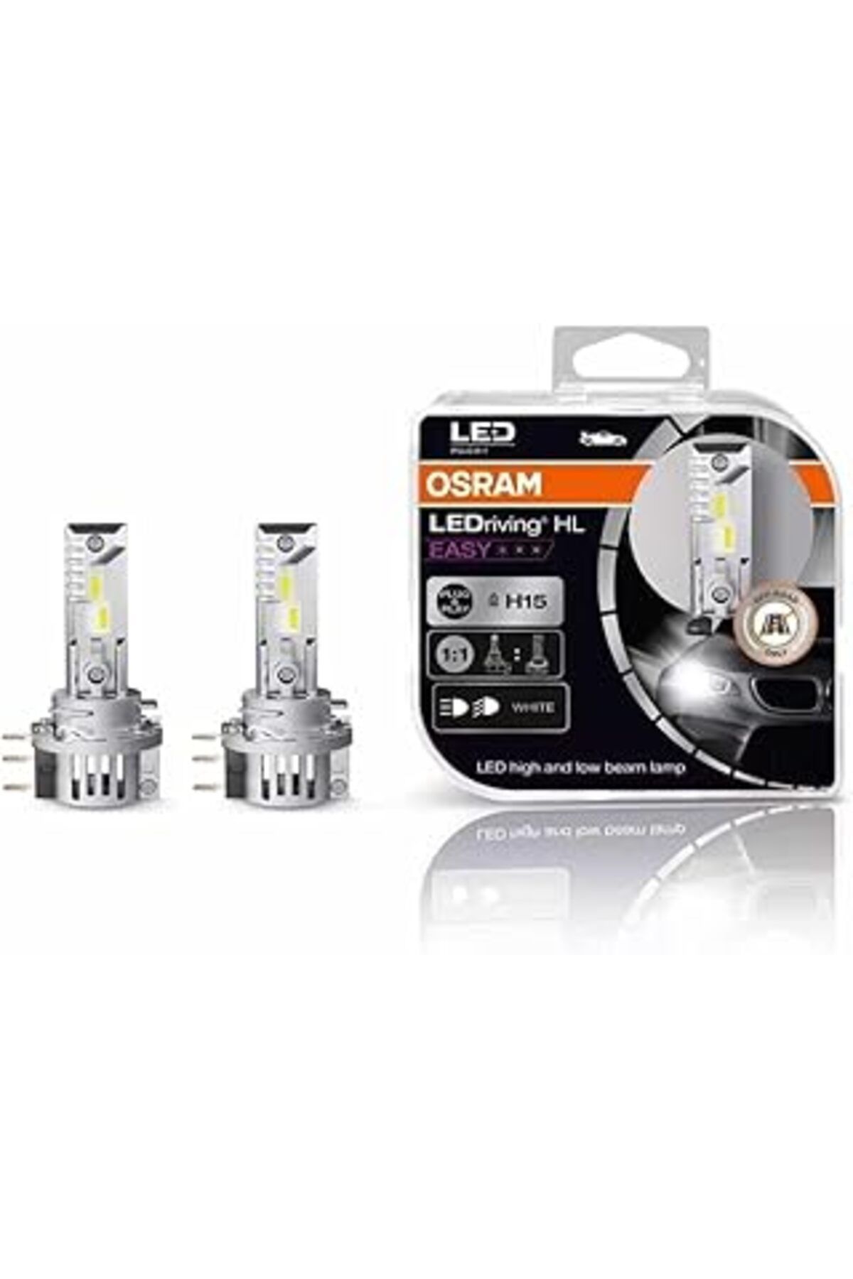 NZM TİCARET H15 Led Far Ampulü Ledriving Hl Easy 64176Dwesy-Hcb (Takım - 2 Adet)