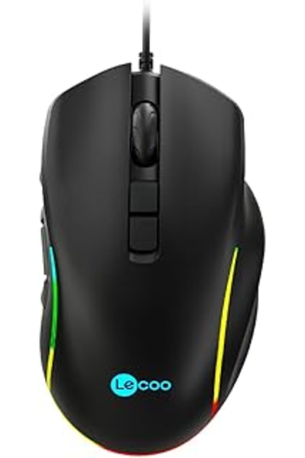 Mu Art Lecoo Ms140 Kablolu 6400Dpi 10 Makro Tuşlu Rgb Led Aydınlatmalı Gaming Optik Mouse Siyah