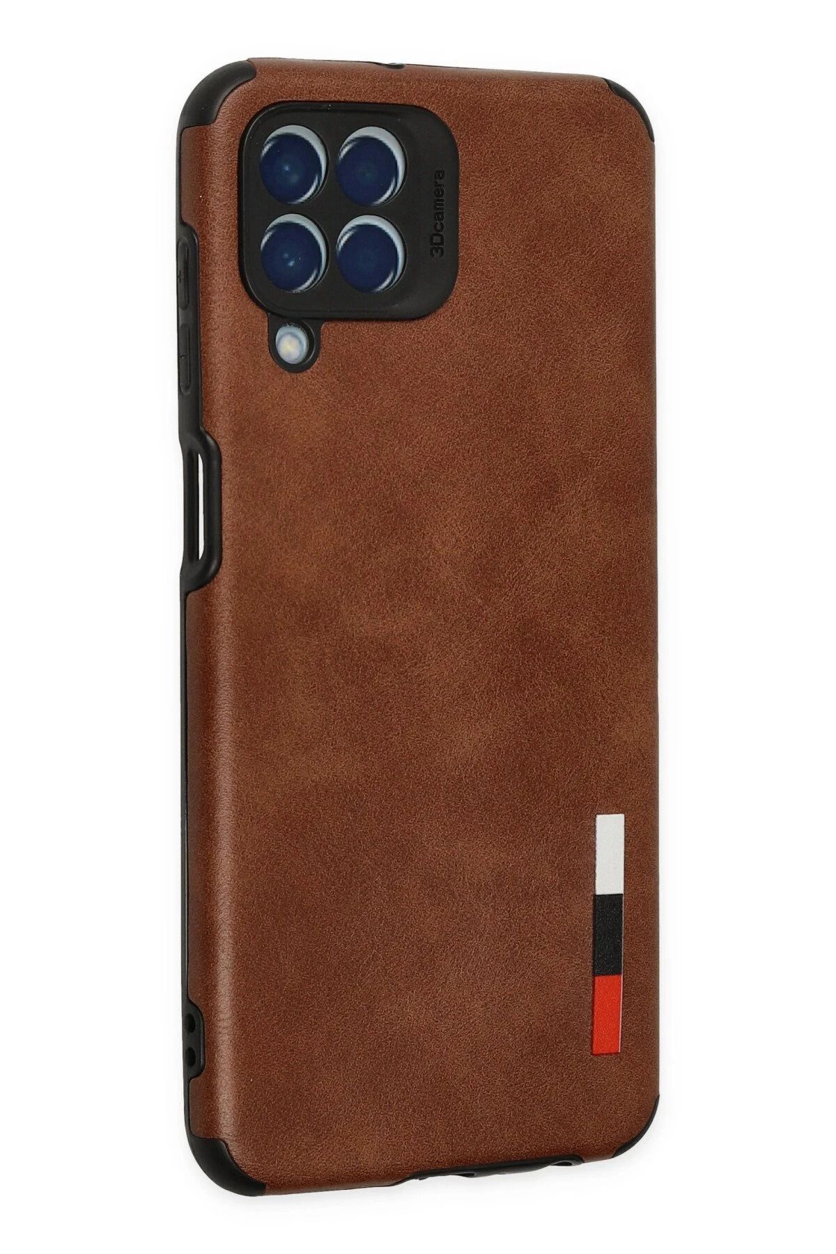 NewFace Samsung Galaxy M33 Kılıf Loop Deri Silikon - Kahverengi GLSTD