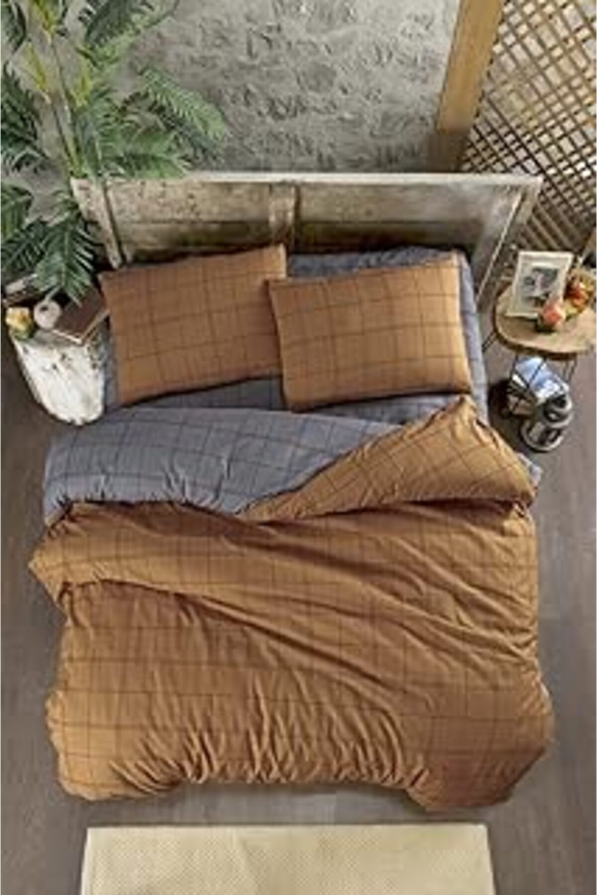 robotrend Mulberry Bonita Nevresim Takımı Çift Kişilik 4 Parça 200X220 (Kahverengi/Çift Kişilik)