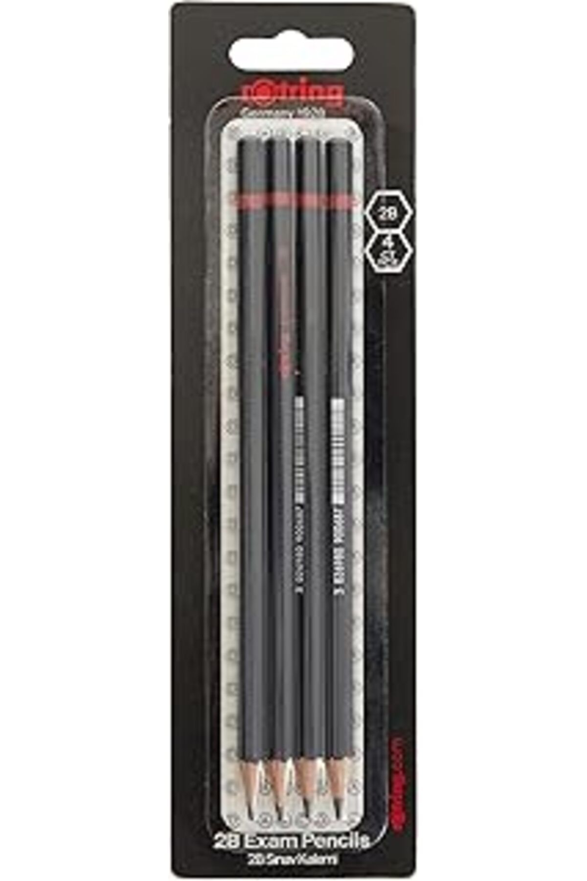 Karachil Rotring 2B Sınav Kalemi, 4'Lü Paket