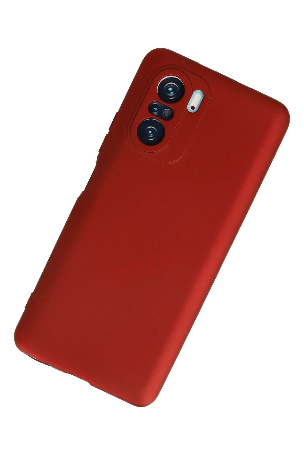 NewFace Xiaomi Poco F3 Kılıf First Silikon - Kırmızı SVLRS