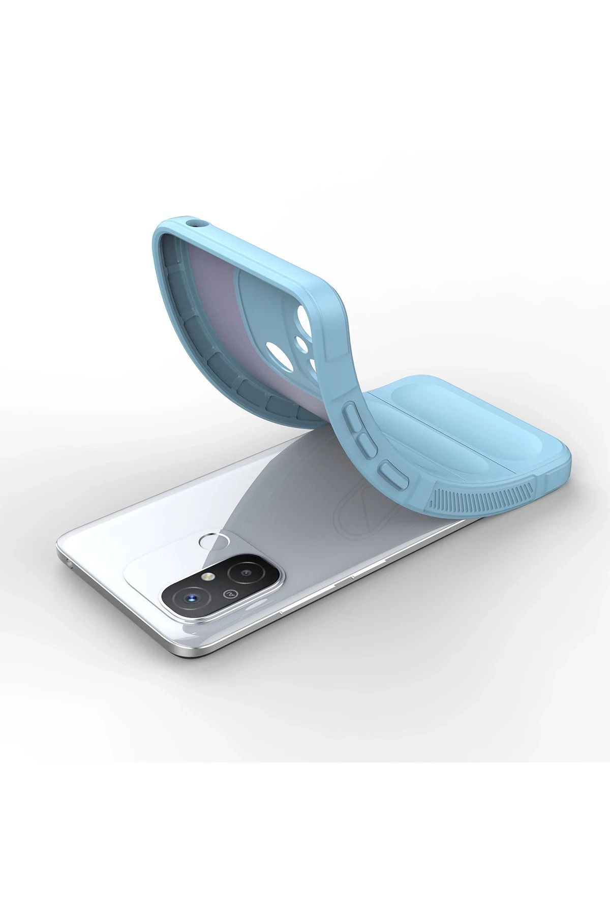 NewFace Xiaomi Redmi 12C uyumlu Kılıf Optimum Silikon - Sky Blue SVLRS
