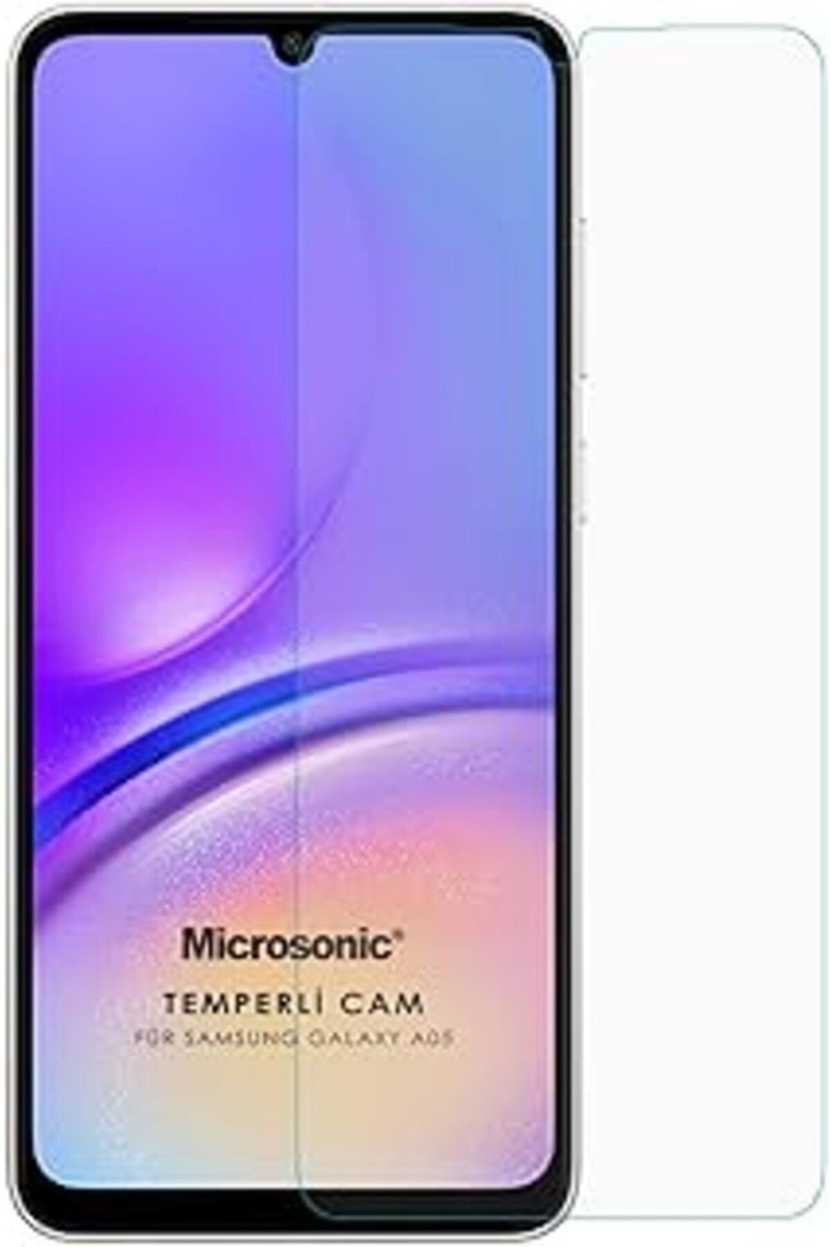 Pazarcan Microsonic Samsung Galaxy A06 Tempered Glass Cam Ekran Koruyucu [Galaxy A06 Ile Uyumlu Ekran Koruyu