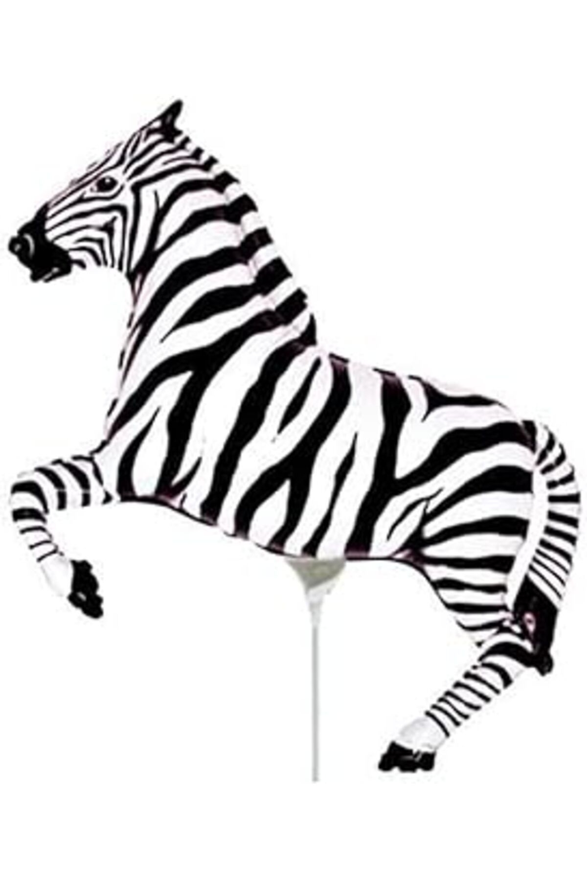NZM TİCARET Red Castle 14'' Zebra Folyo Balon- 15 Adet