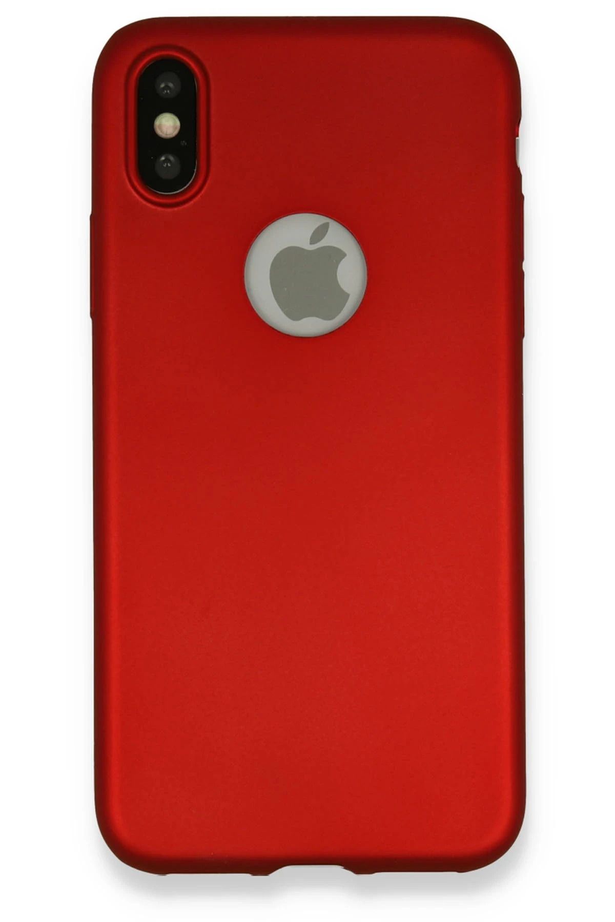 NewFace iPhone X Kılıf First Silikon - Bordo SVLRS