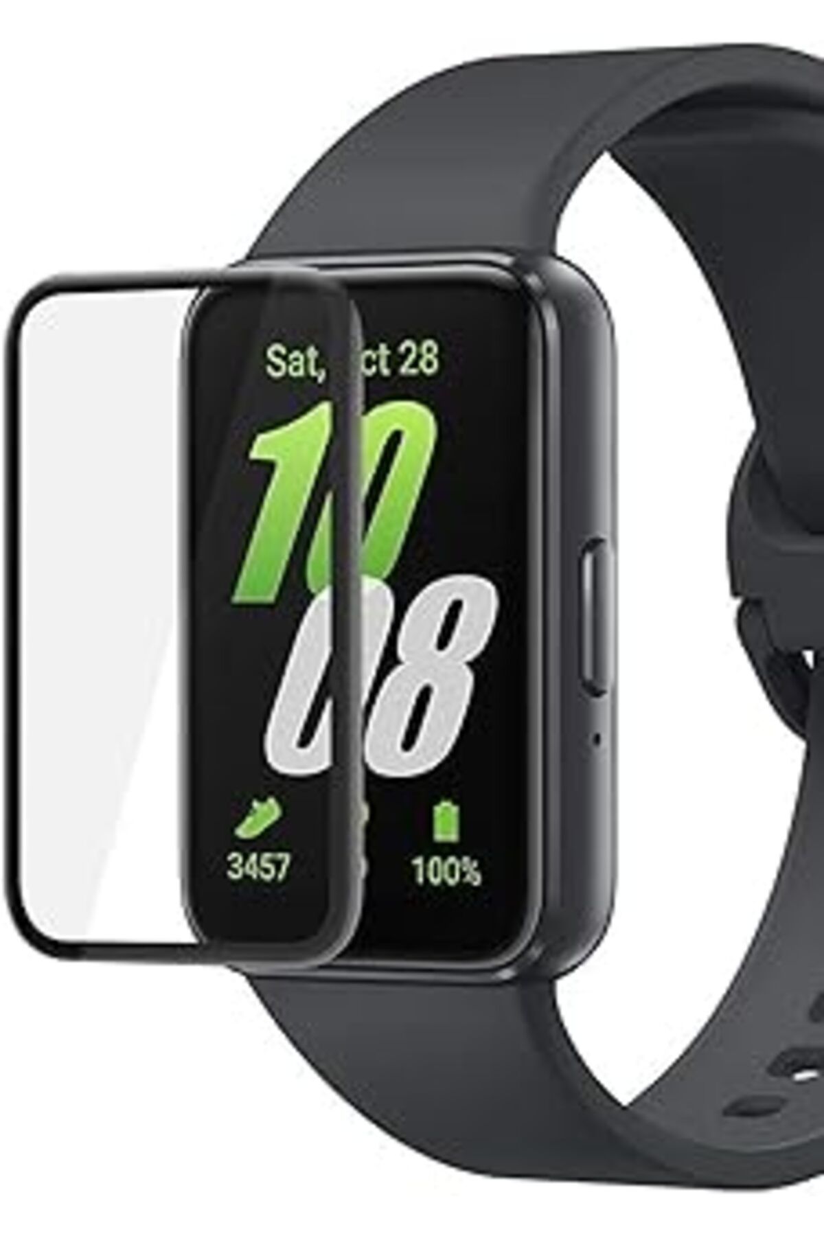 jupiter global bazaar Microsonic Samsung Galaxy Fit 3 Tam Kaplayan Nano Cam Ekran Koruyucu Siyah