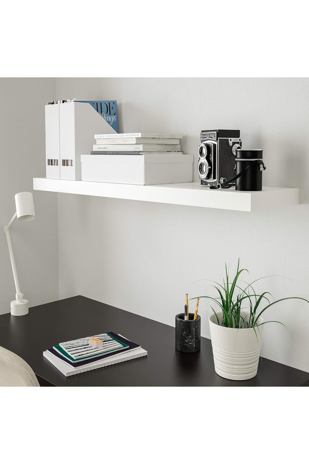 IKEA-Lack Wall Shelf White 110x26 Cm – Floating Shelf With Hidden Brackets For Modern Display 2