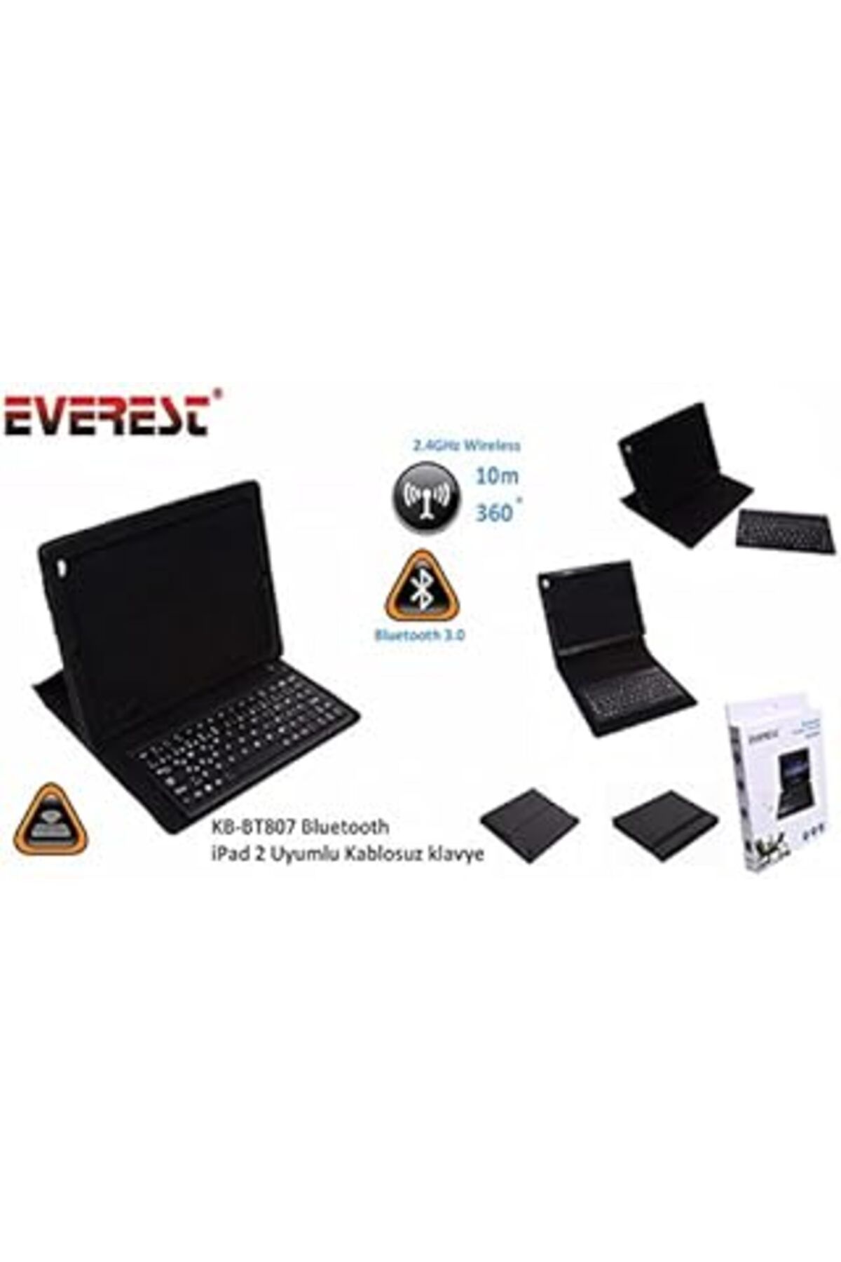 Mu Art Everest Kb-Bt807 Bluetooth Ipad 2 Uyumlu Q Multimedia Kablosuz Klavye