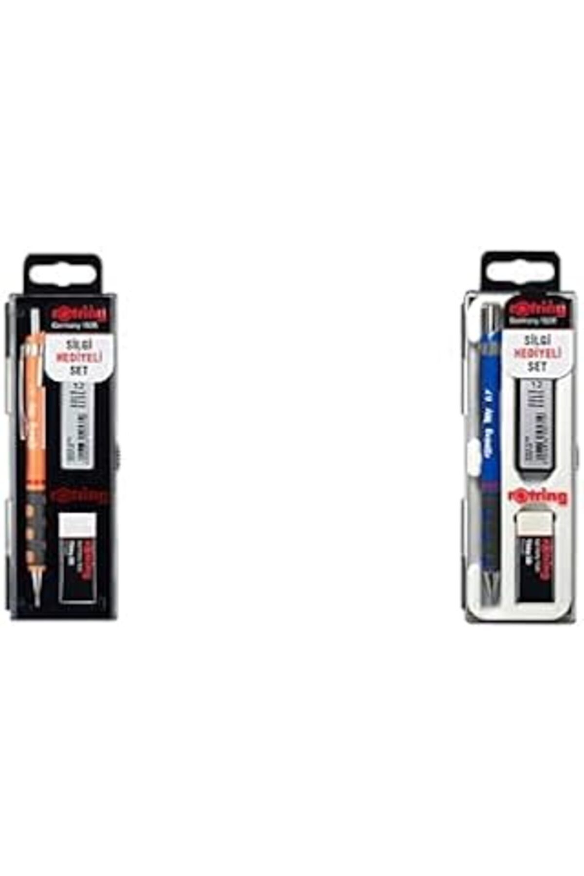 Mu Art Rotring Tikky Mekanik Kurşun Kalem Seti (0.7 Mm, Neon Turuncu Ve Mavi, 2'Li Set)