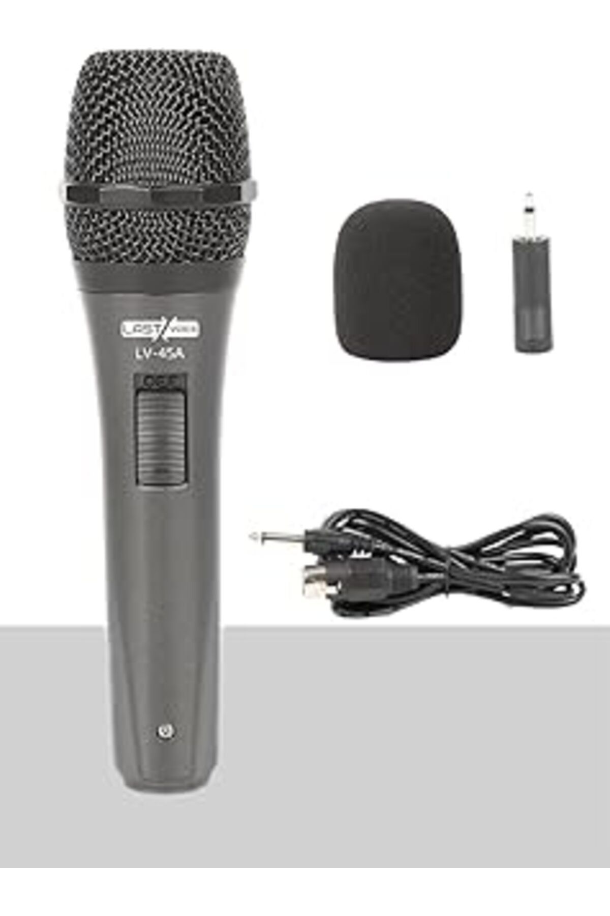 TBSProjects Lastvoice Lv-45A Dinamik Kablolu El Mikrofon (Kablo Sünger Ve Aparat Hediyeli)