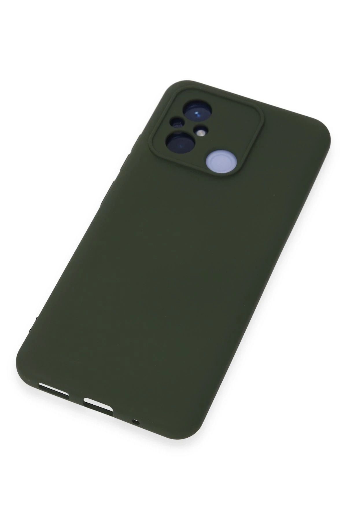 NewFace Uyumlu Xiaomi Redmi 12C Kılıf Nano içi Kadife Silikon - Koyu Yeşil SVLRS