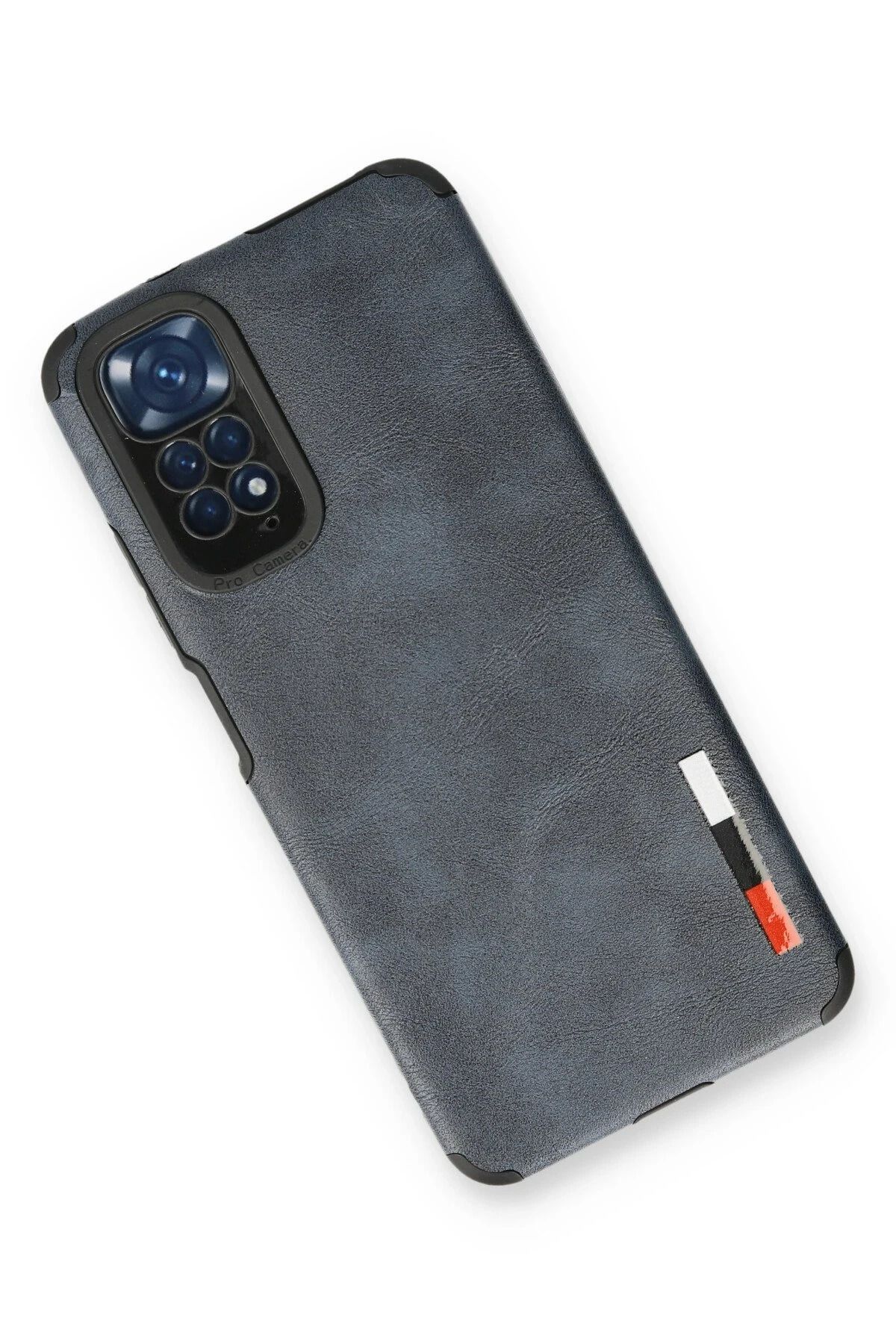 NewFace Xiaomi Redmi Note 11 Kılıf Loop Deri Silikon - Lacivert WLZOR
