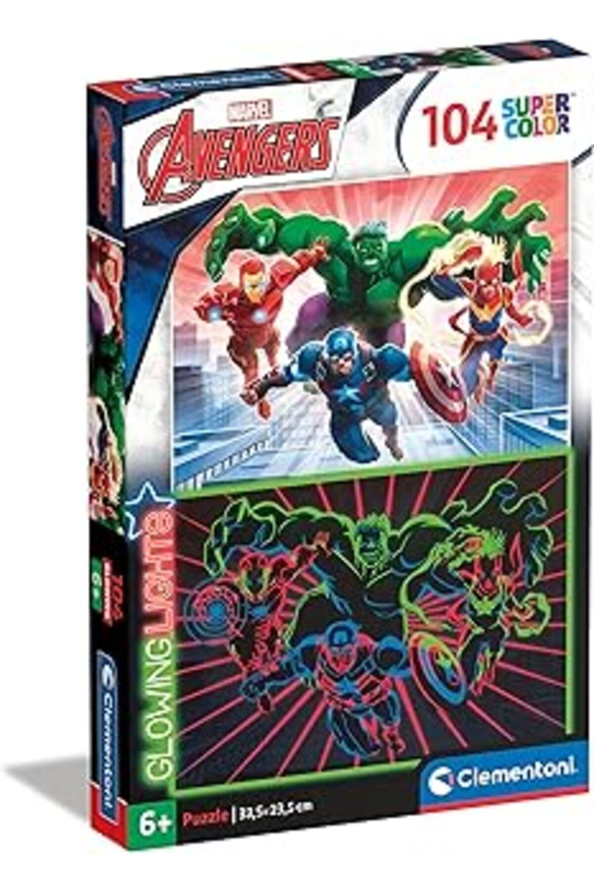 NZM TİCARET - 104 Parça Glowing Lights Puzzle - Avengers