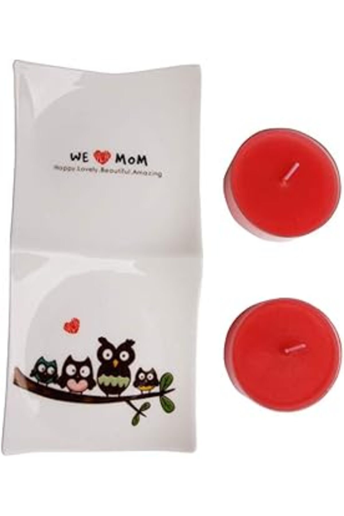 Mu Art Ahşap Biggdesign Tealight Mum Seti (Yeşil)