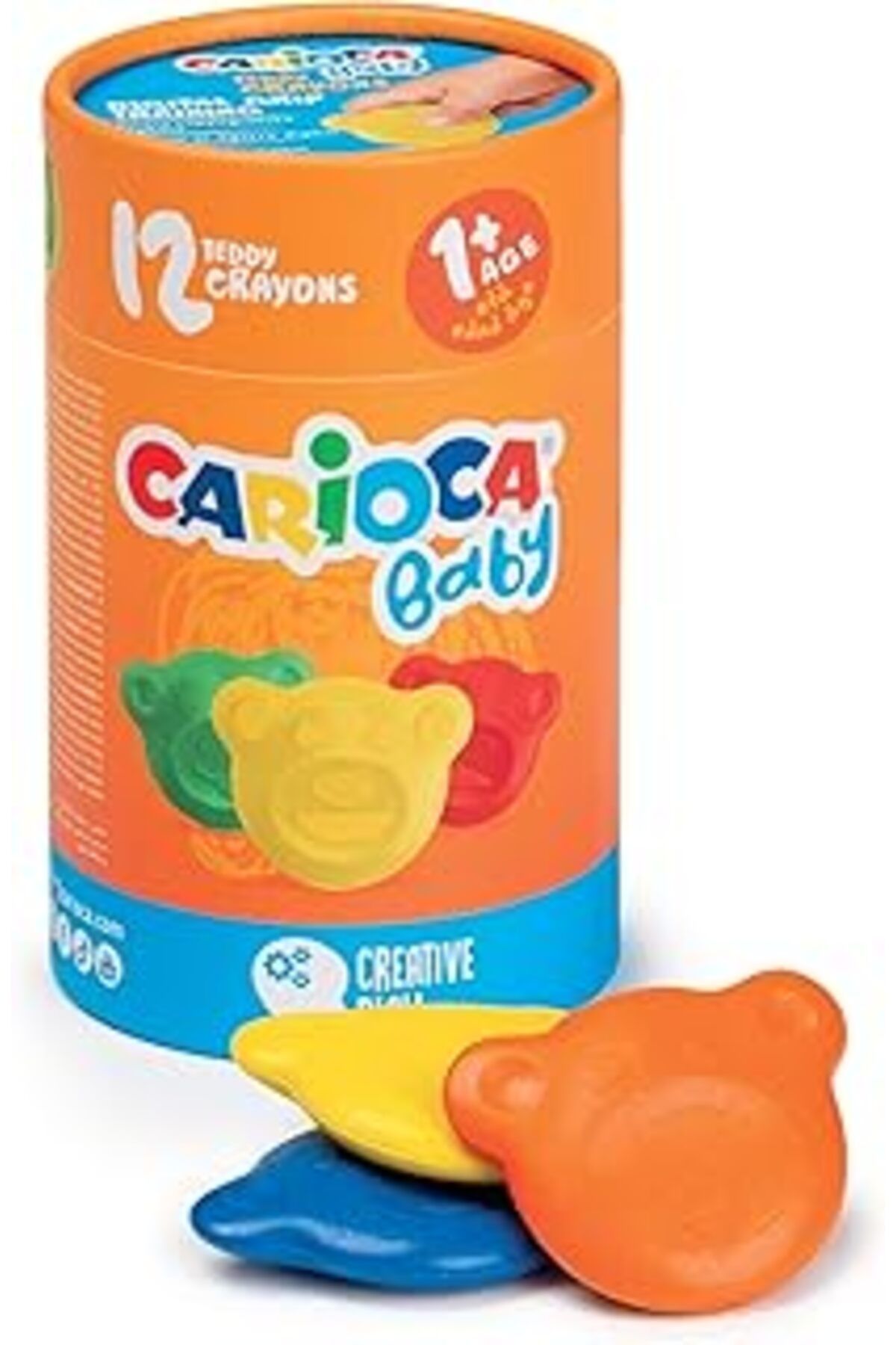 NZM TİCARET Carioca Teddy Bebek Crayons 12'Li 1+Yaş