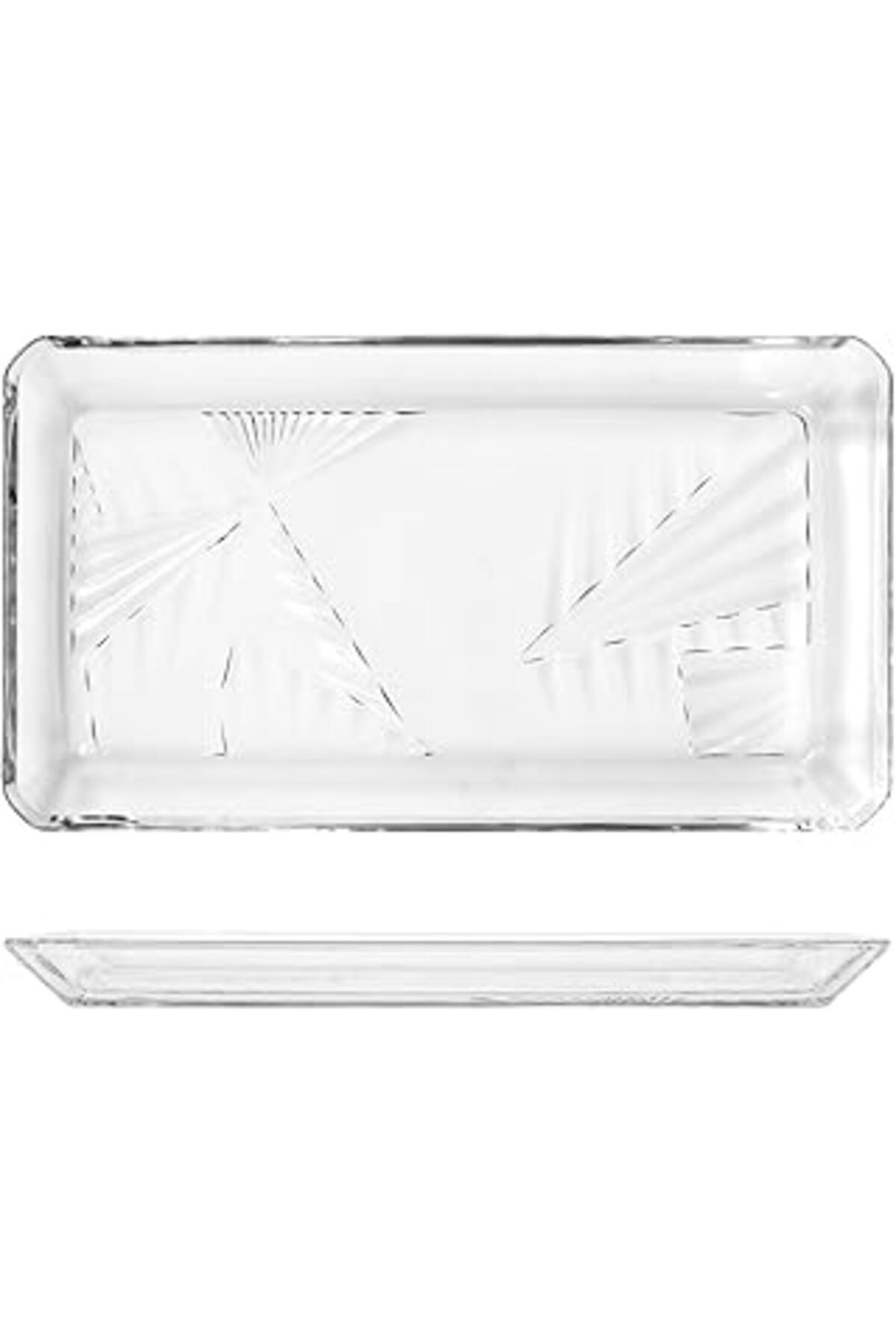 karadağsb Pasabahce Madlen Dikdörtgen Tatlı Tabağı - 2'Li - 22Cmx12Cm