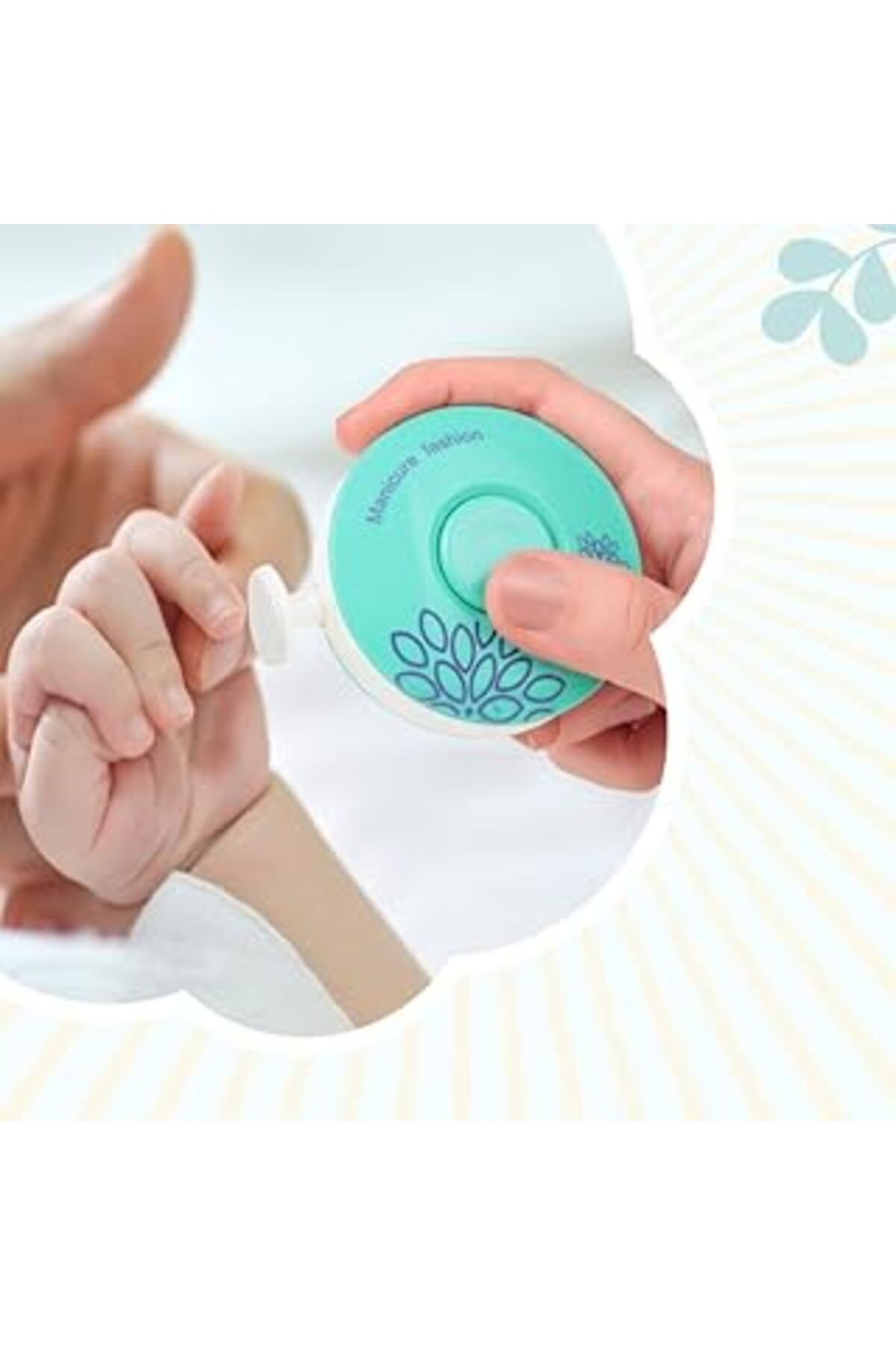 Pazarcan Hodaf Yenidoğan Bebek Dönerli Pilli Tırnak Kesme Törpüleme Makinası Tırnak Makası Bebek Bakım