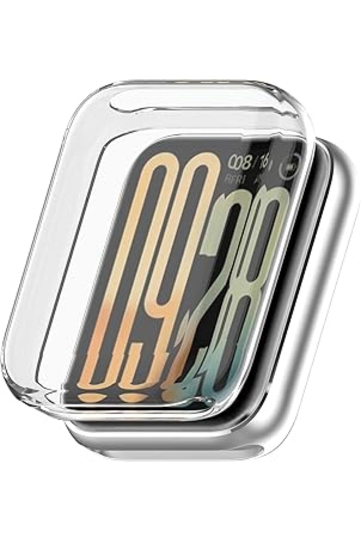 karadağsb Microsonic Xiaomi Smart Band 9 Pro Kılıf 360 Full Round Soft Silicone Şeffaf [Smart Band 9 Pro Ile