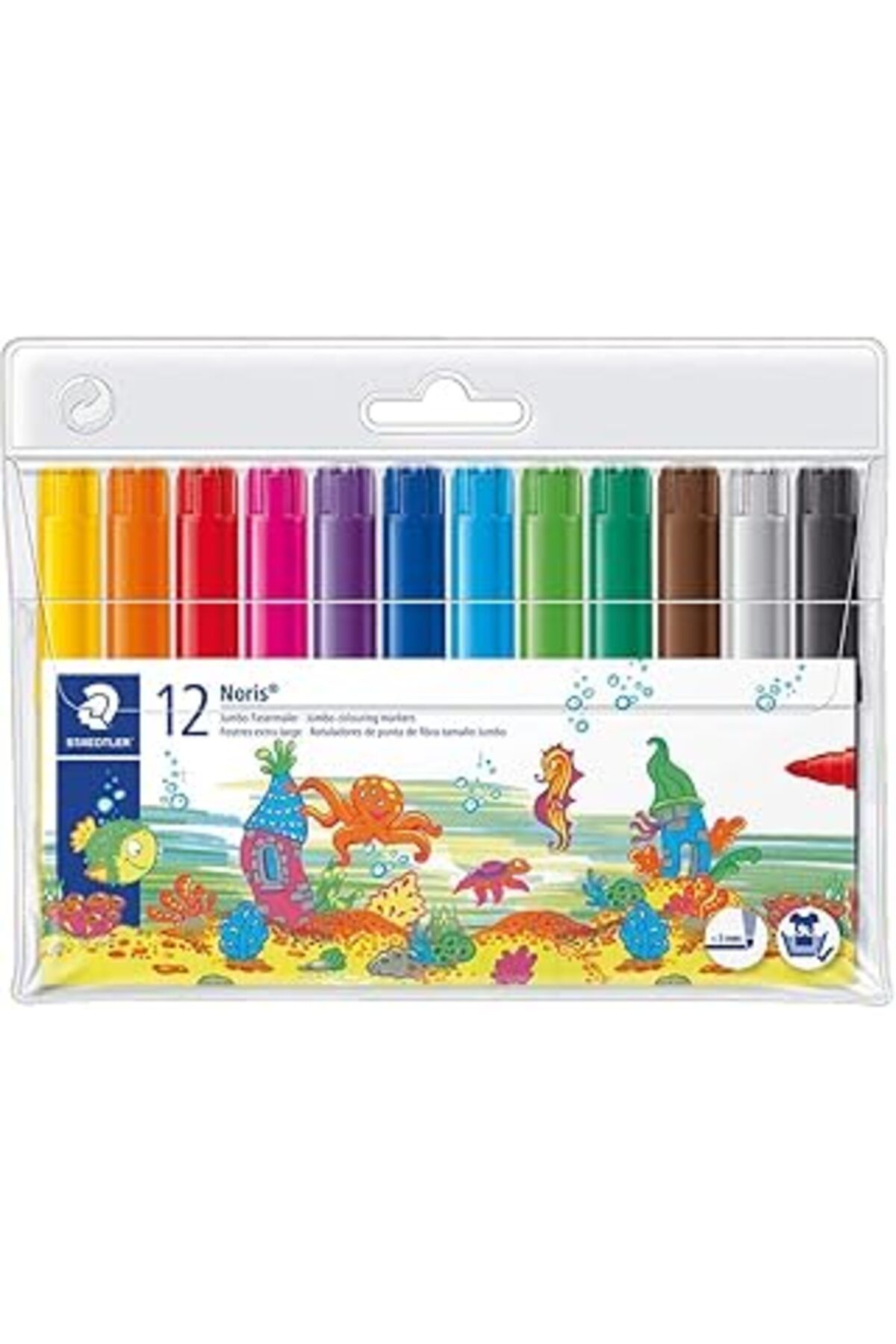 Pazarcan Staedtler 340 Wp12 Noris Clup Jumbo Keçeli Kalem 3.0 Mm 12'Li