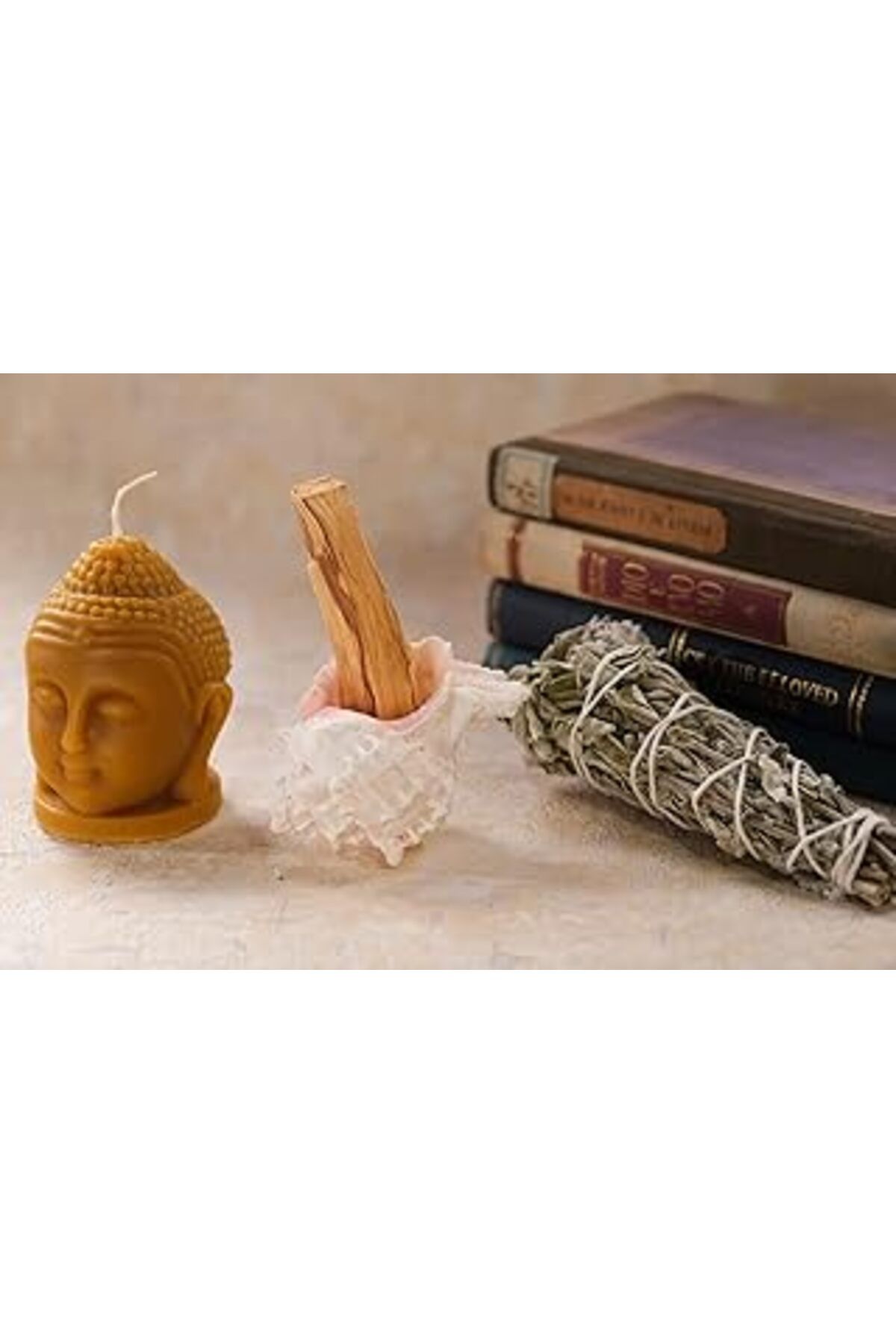 Pazarcan Arınma Seti%100 Naturel (Palo Santo Tütsü + Buda Balmumu + Adaçayı Tütsüsü + Deniz Kabuğu)