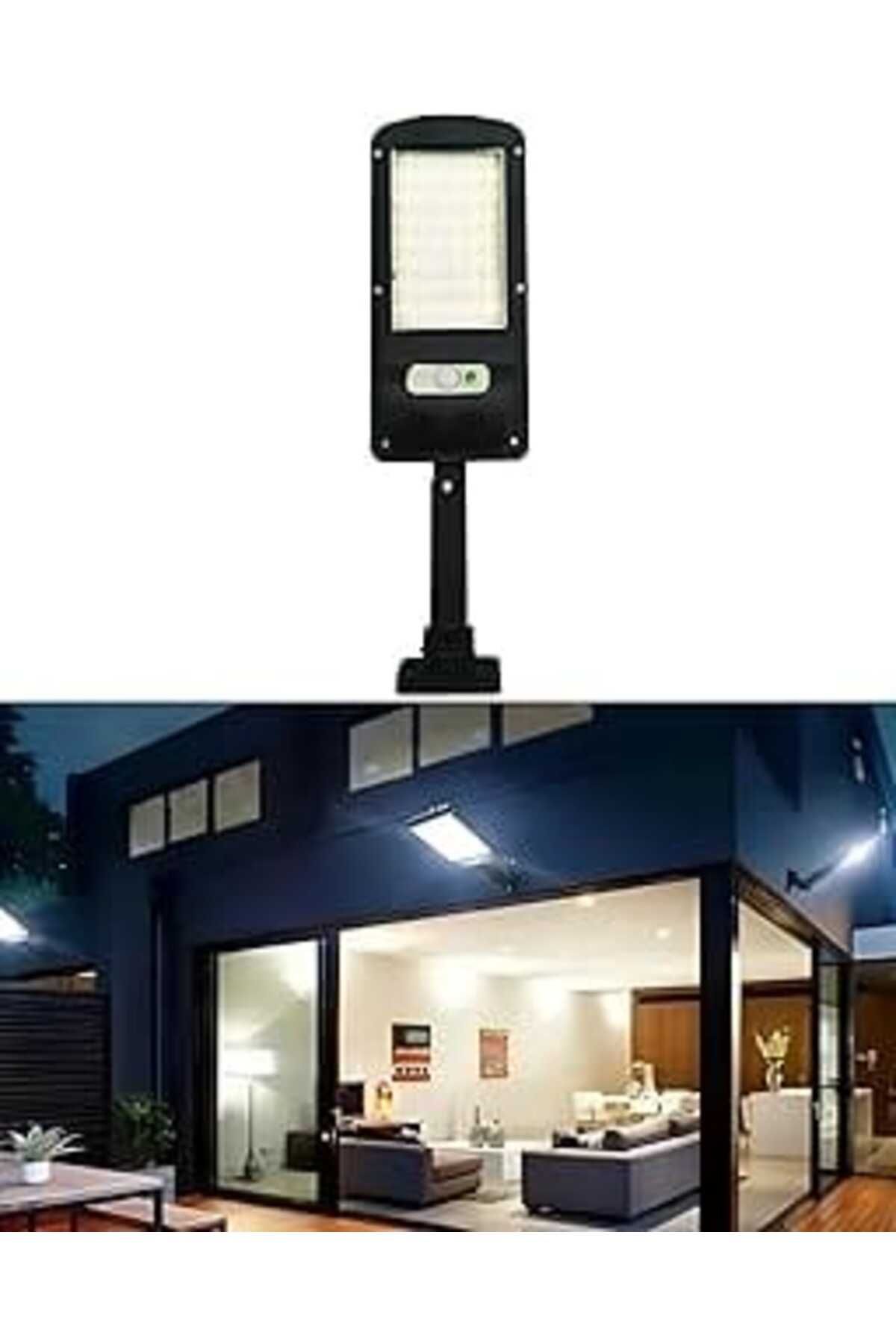 NETWORK ART Forlife Solar Güneş Enerjili Sokak Aydınlatması 60W Beyaz Led Işık 3200-6500K Fener Led Duvar Armat