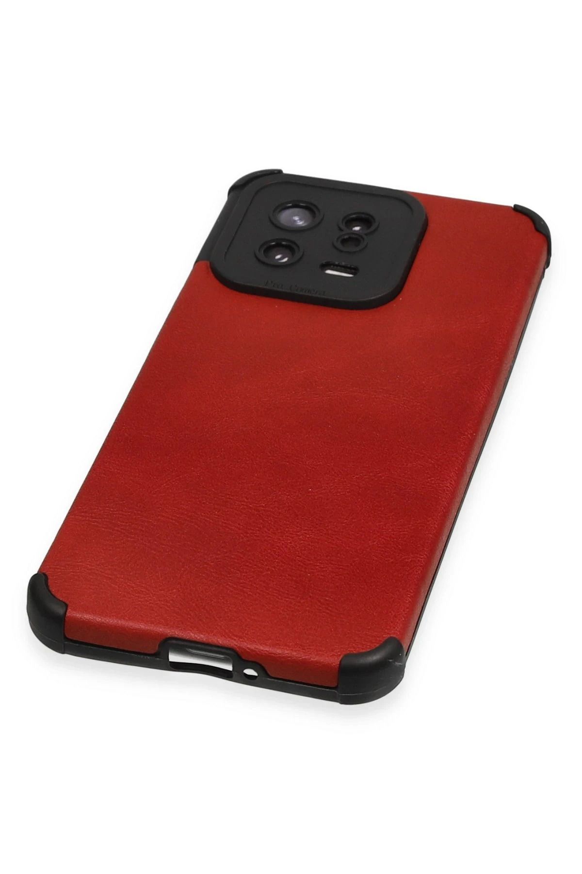 NewFace Xiaomi Mi 13 Kılıf Loop Deri Silikon - Kırmızı WLZOR