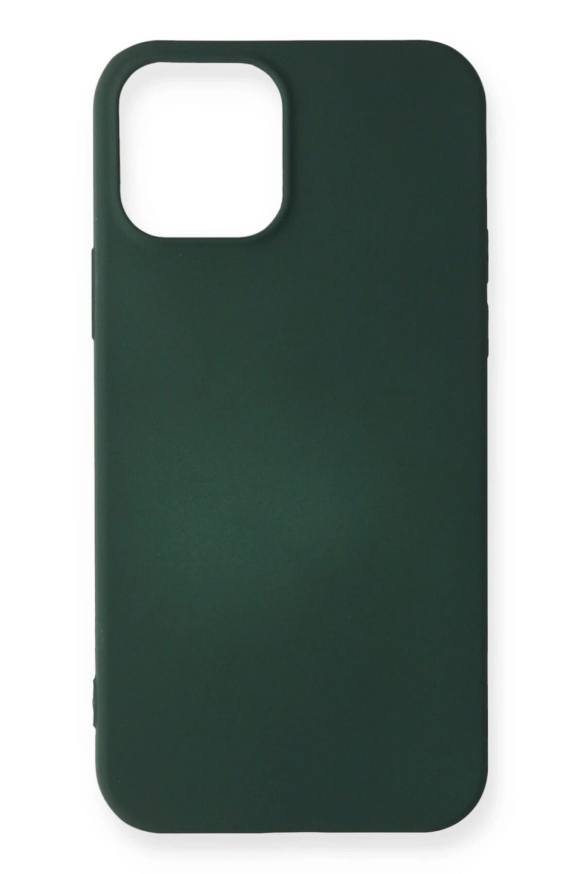 NewFace iPhone 12 Mini Kılıf First Silikon - Koyu Yeşil SVLRS