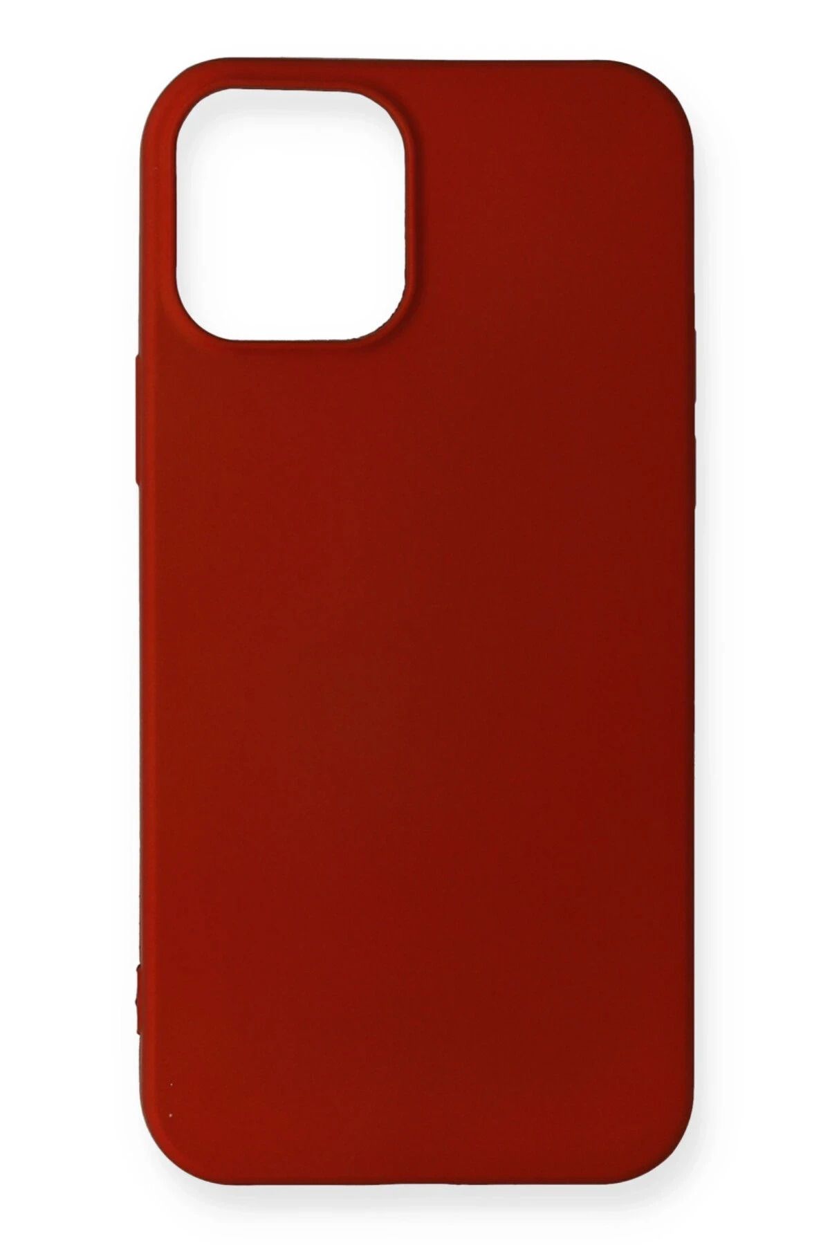 NewFace iPhone 12 Mini Kılıf First Silikon - Bordo SVLRS
