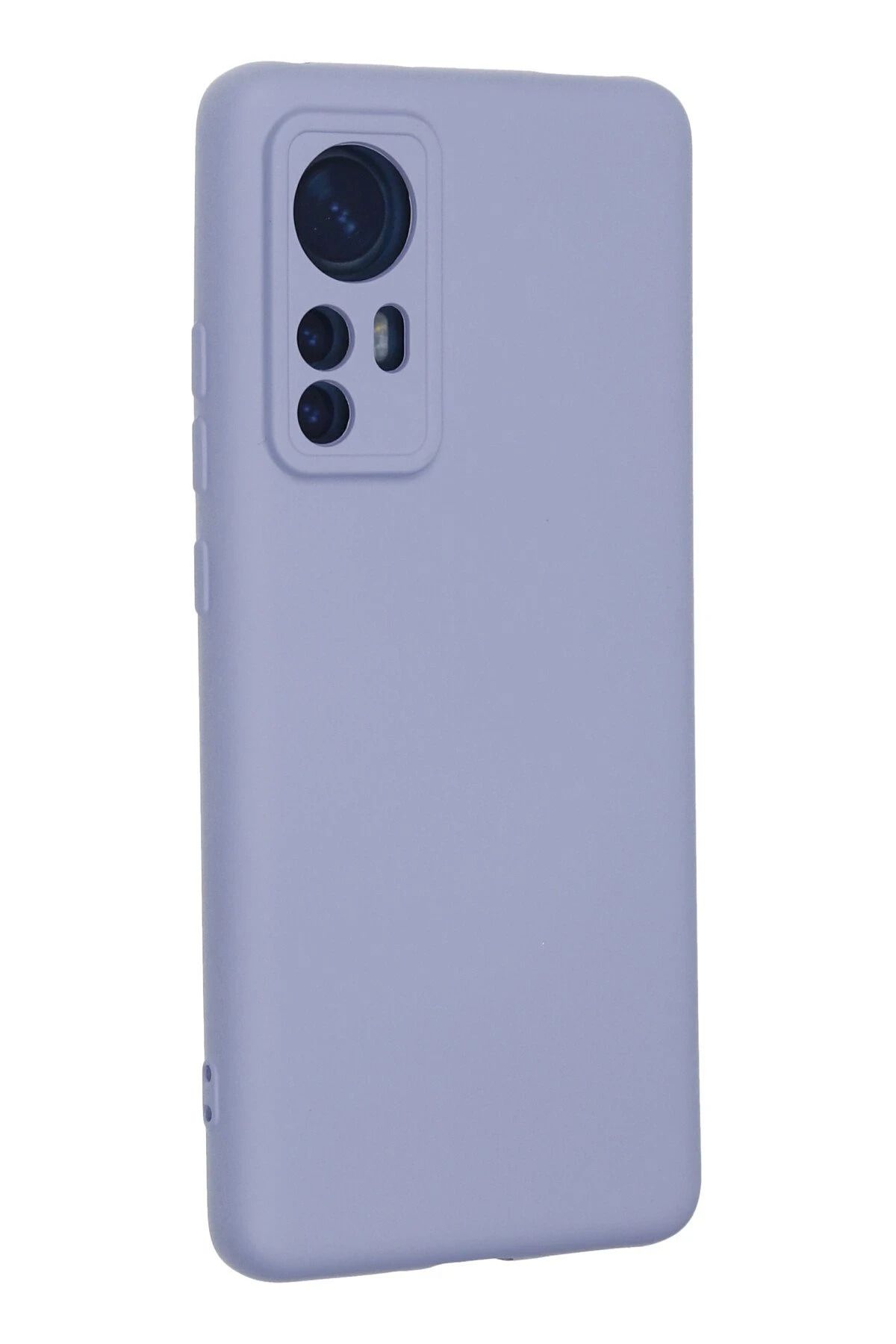 NewFace Xiaomi Mi 12 uyumlu Nano içi Kadife Silikon - Lila SVLRS