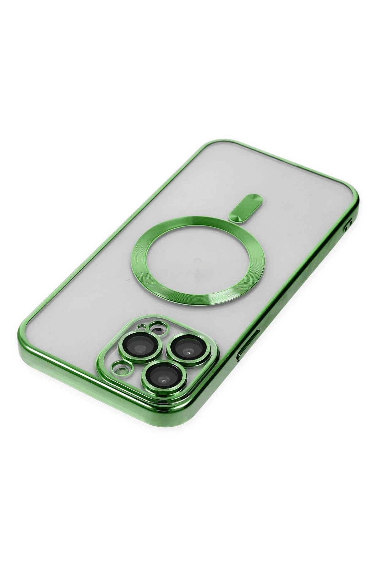 NewFace iPhone 13 Pro Kılıf Kross Magneticsafe Kapak - Koyu Yeşil SVLRS
