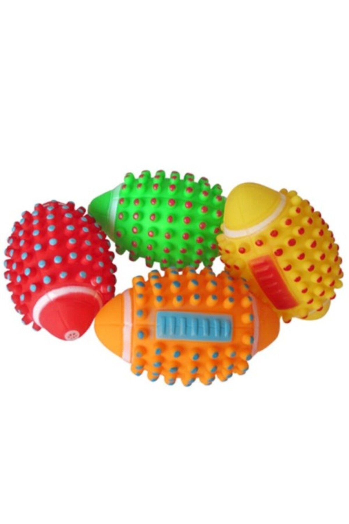 Shop58 Renkli Kedi Köpek Isırma Topu Sesli