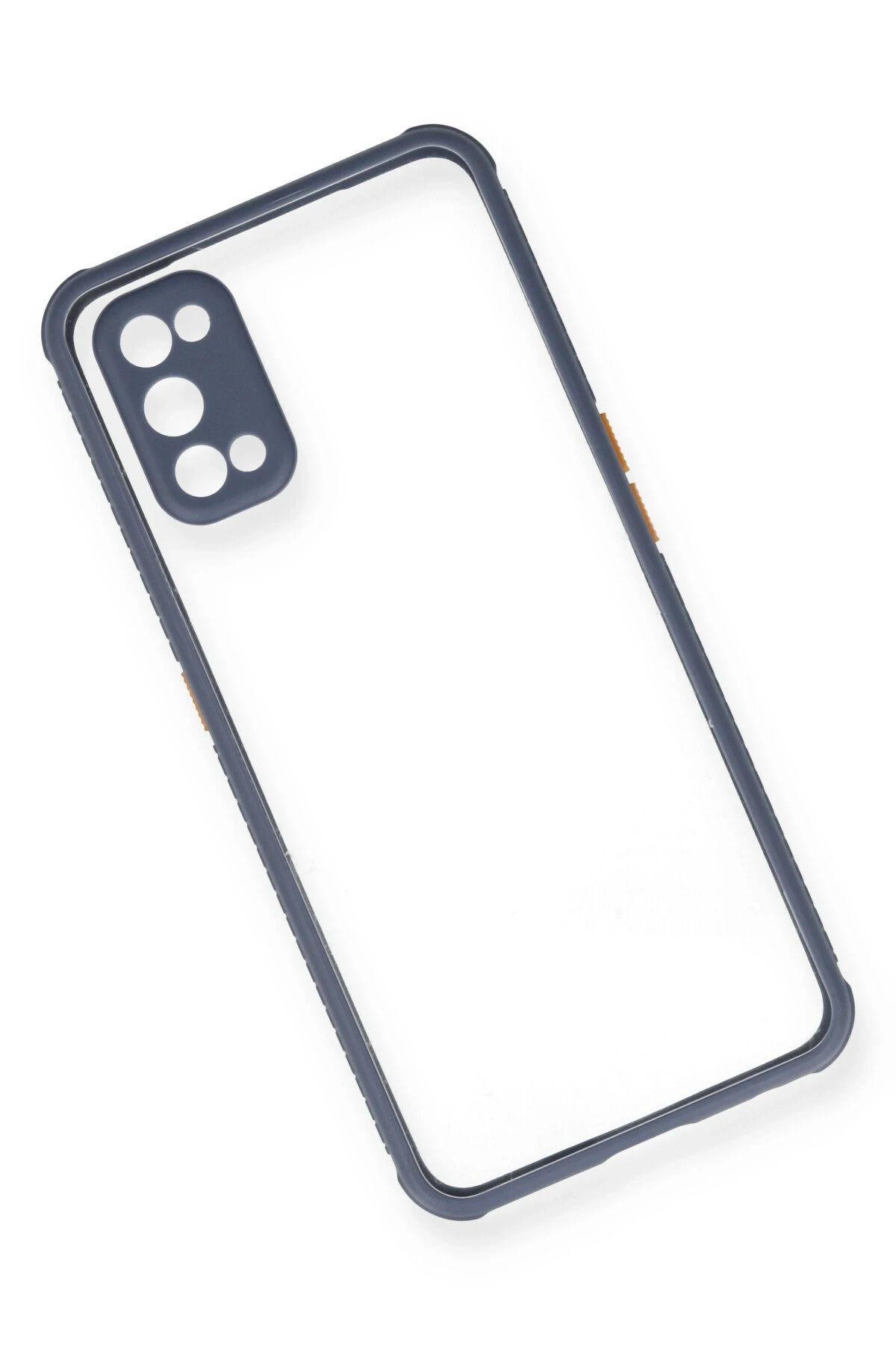 NewFace Realme 7 Pro Kılıf Miami Şeffaf Silikon - Gri SVLRS