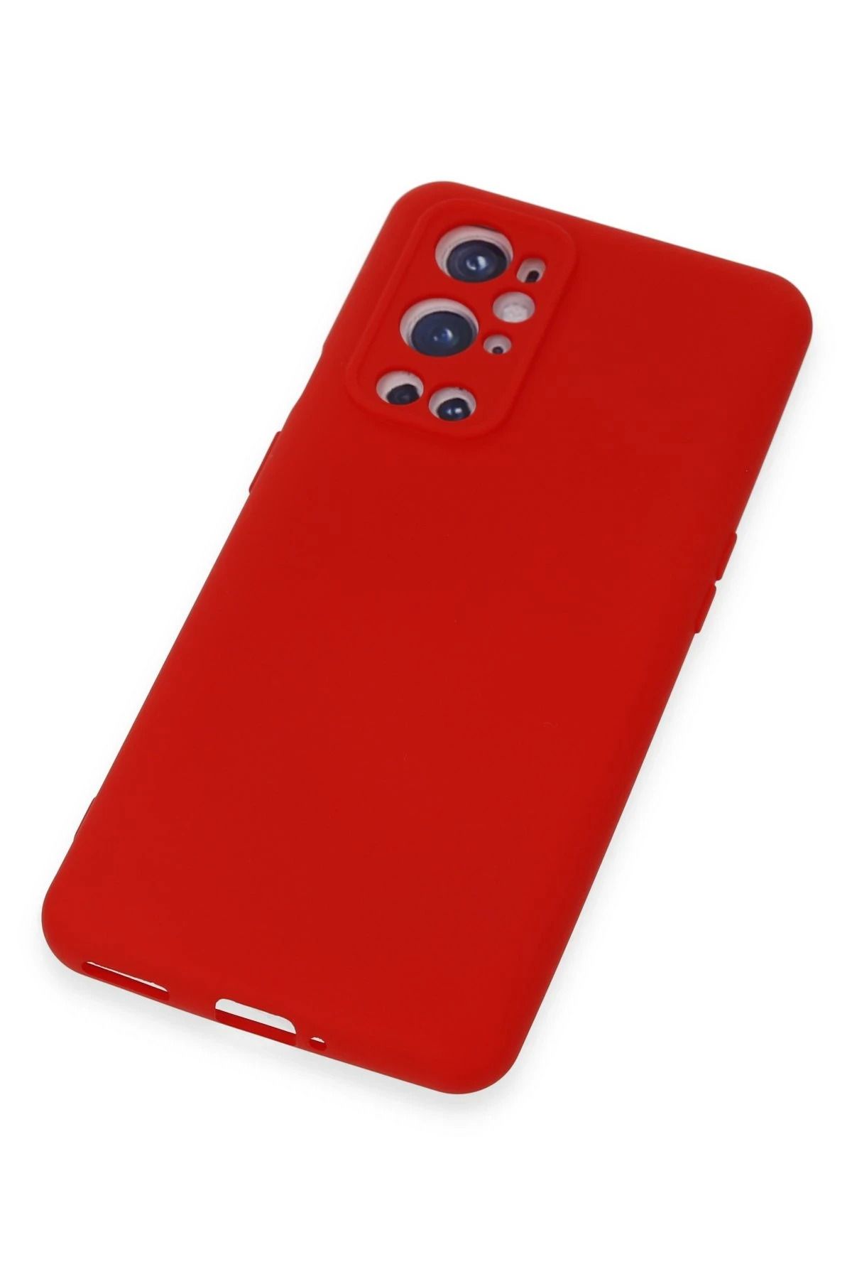 NewFace One Plus 9 Pro Uyumlu Kılıf Nano içi Kadife Silikon - Kırmızı SVLRS