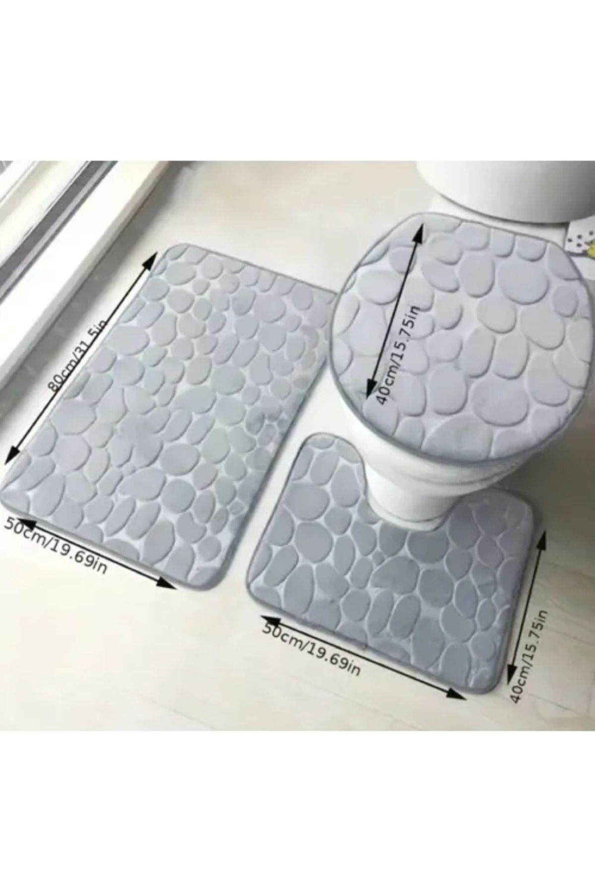 Shop58 Banyo Tuvalet Paspas Seti 3 PARÇA